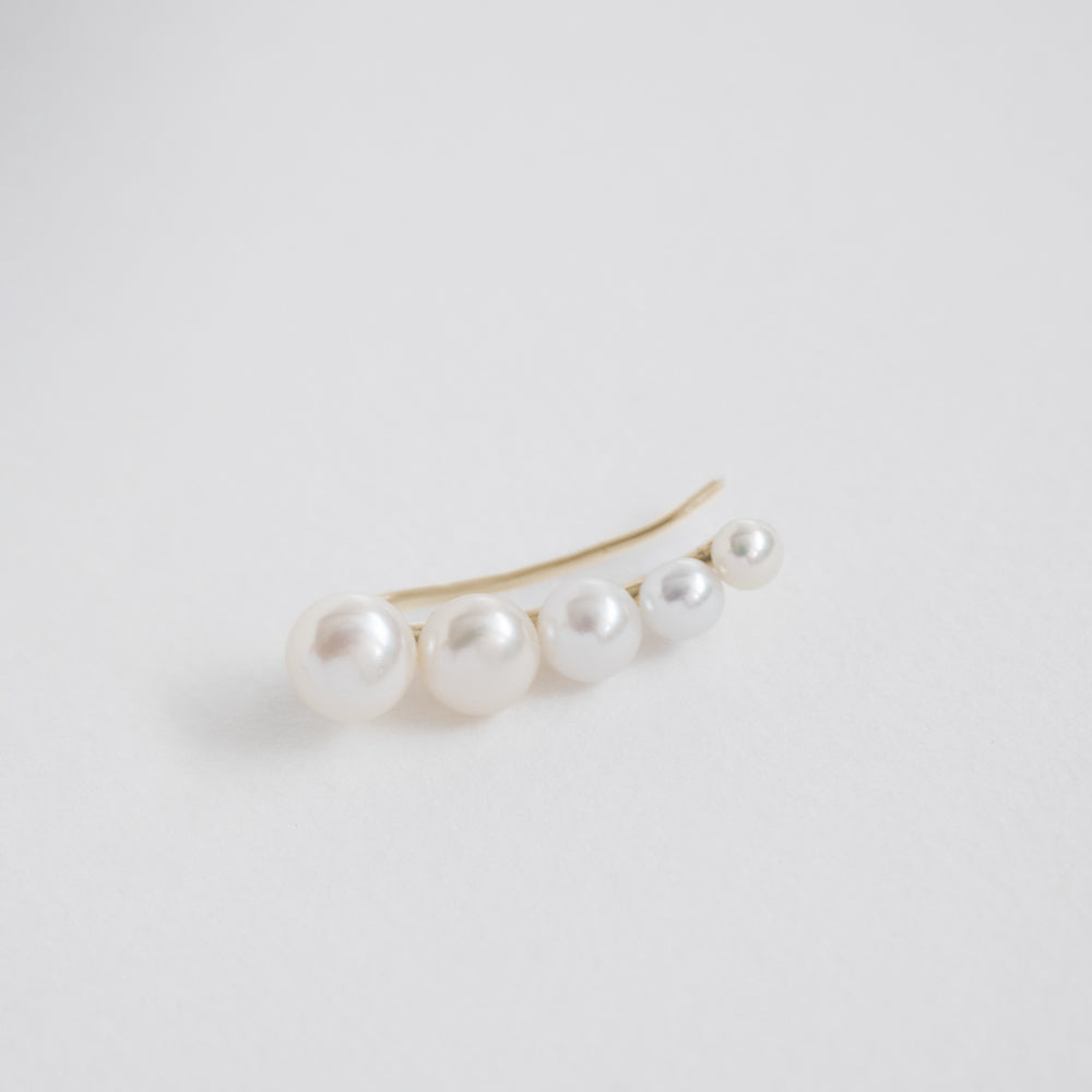 Cloud earring 14K yellow gold