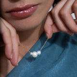 Cloud necklace gold