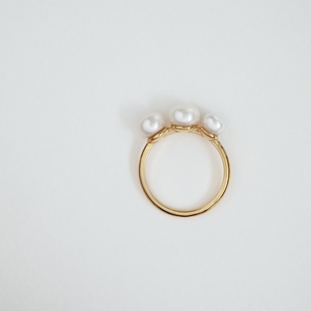 Cloud ring 14K yellow gold