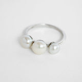 Cloud ring silver