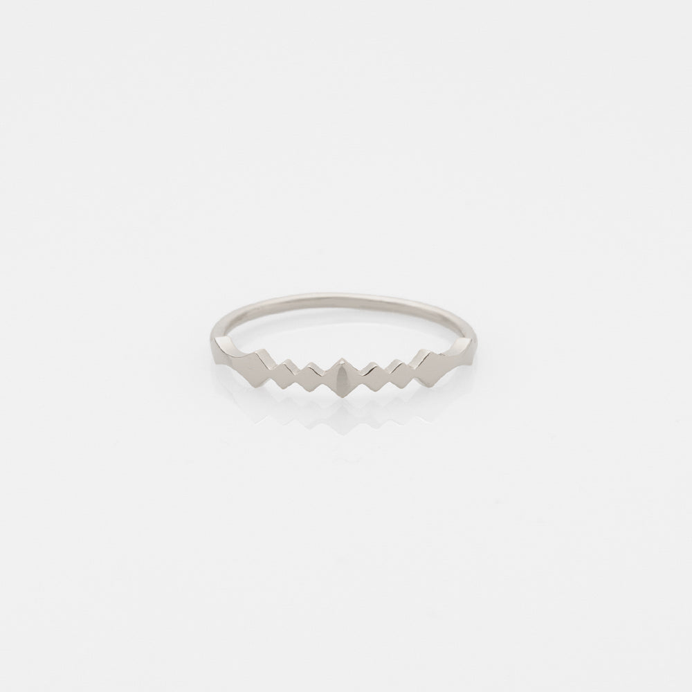 Alexa ring 14K white gold