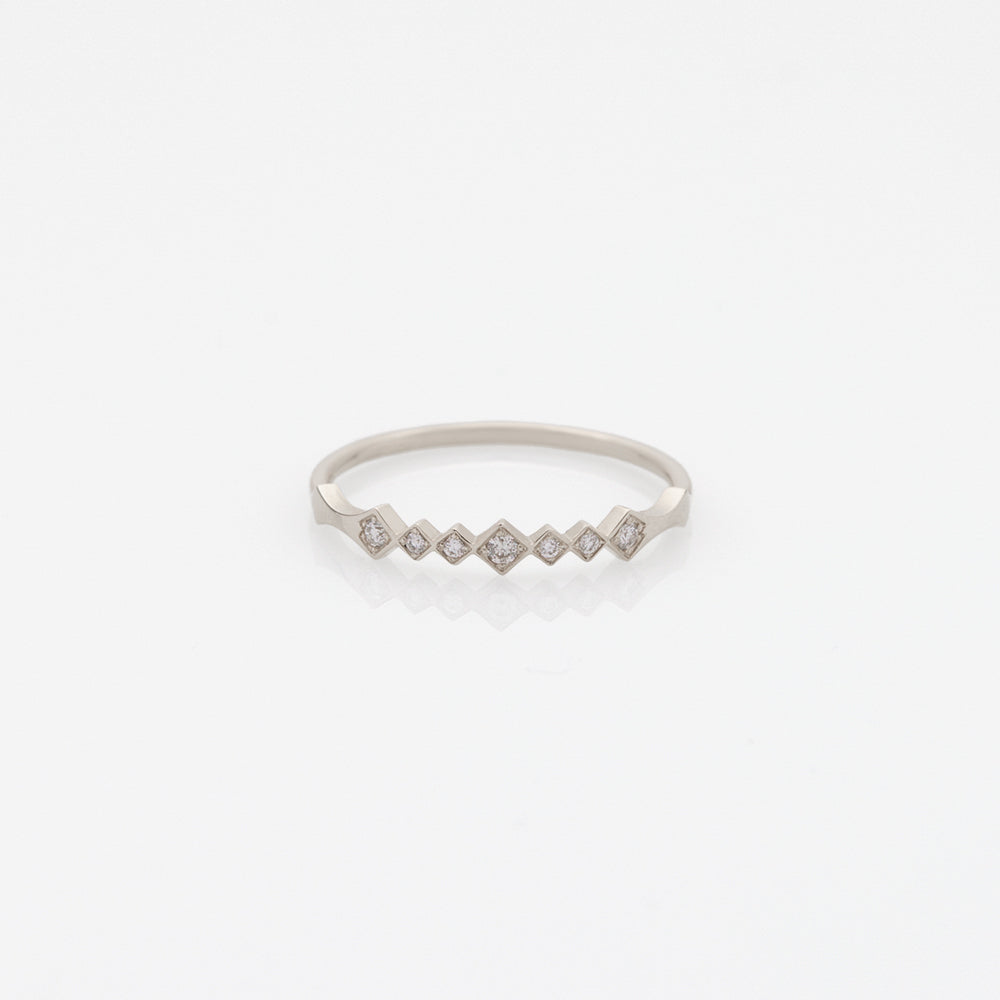 Alexa ring 14K white gold with diamonds