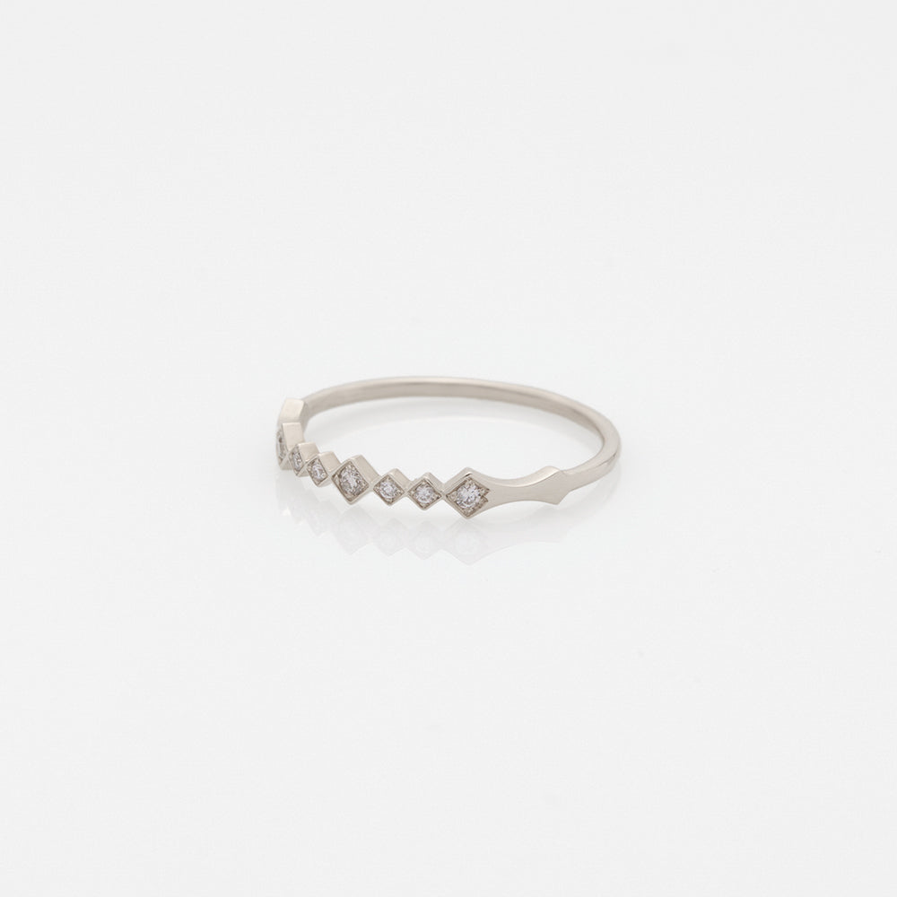 Alexa ring 14K white gold with diamonds