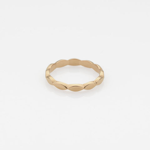 Tiny Treasures navette ring 14K yellow gold