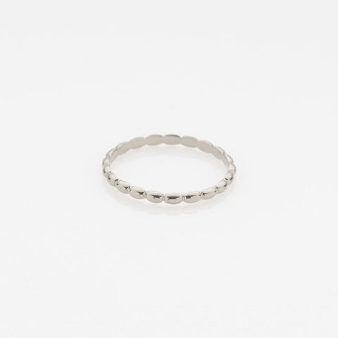 Tiny Treasures puff ring 14K white gold