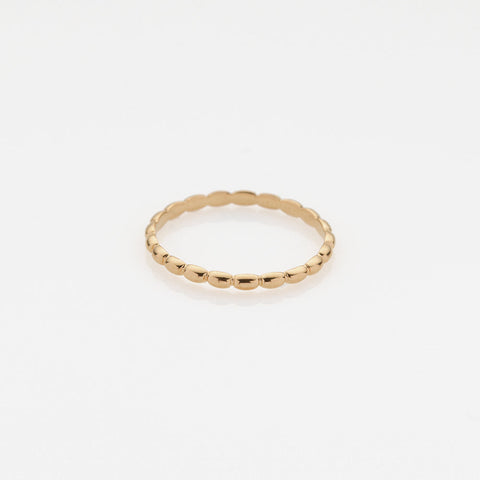 Tiny Treasures puff ring 14K yellow gold