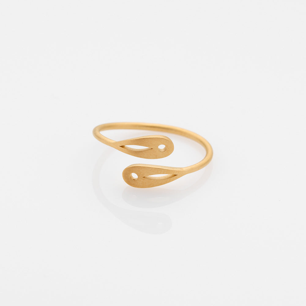 Fish Bouquet ring gold