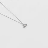 Aye necklace 14K white gold with diamond