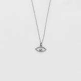 Aye necklace 14K white gold with diamond