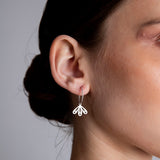 Fish Bouquet hoop earrings silver