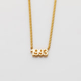 It's A Date necklace gold