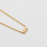 It's A Date necklace gold
