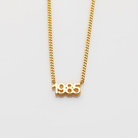 It's A Date necklace gold