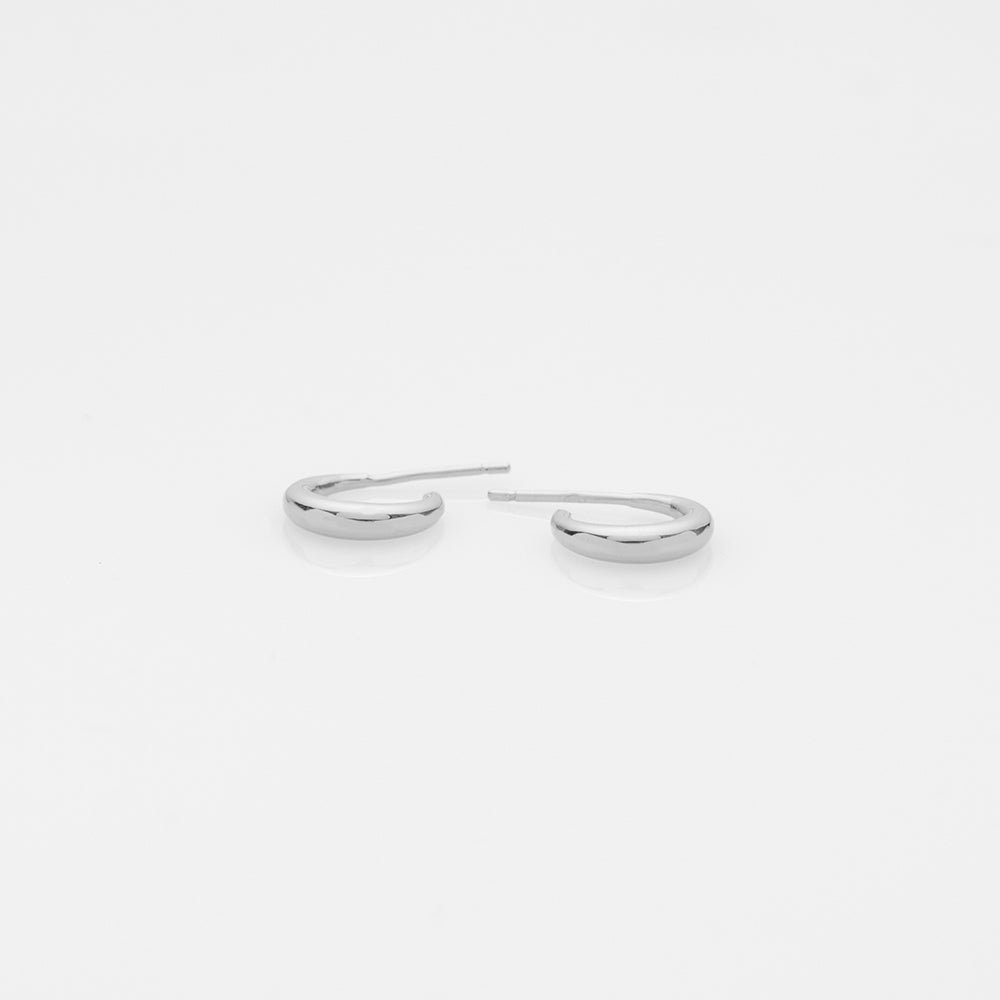 The crew Doris hoop earrings silver