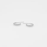 The crew Doris hoop earrings silver