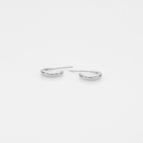 The crew Doris hoop earrings silver