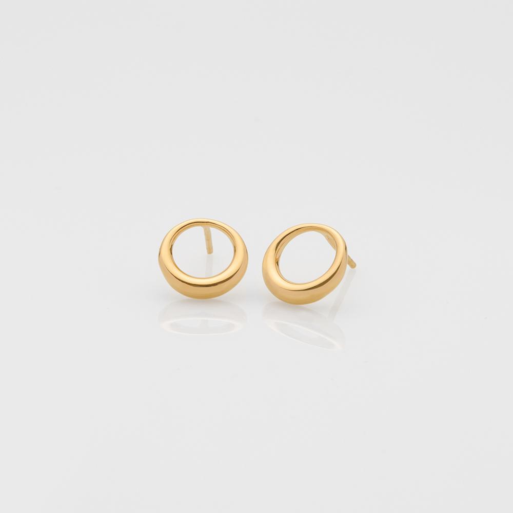 The Crew Doris stud earrings gold