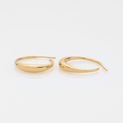 The crew Jaggo hoop earrings gold