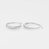 The crew Jaggo hoop earrings silver