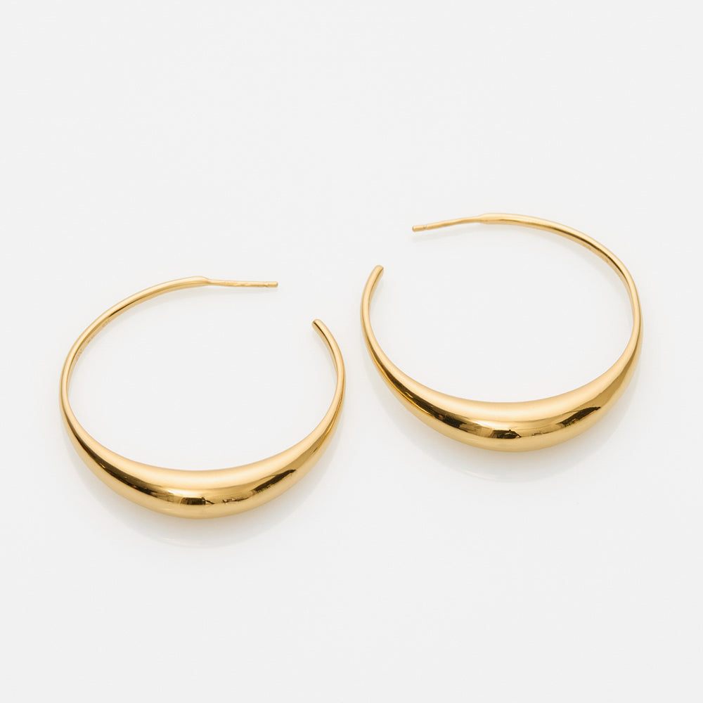 The crew Themis hoop earrings gold