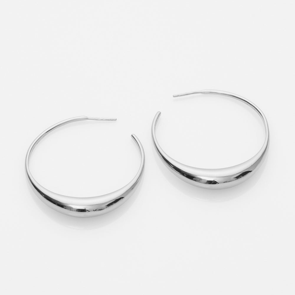 The crew Themis hoop earrings silver