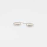 The crew Doris hoop earrings 14K white gold