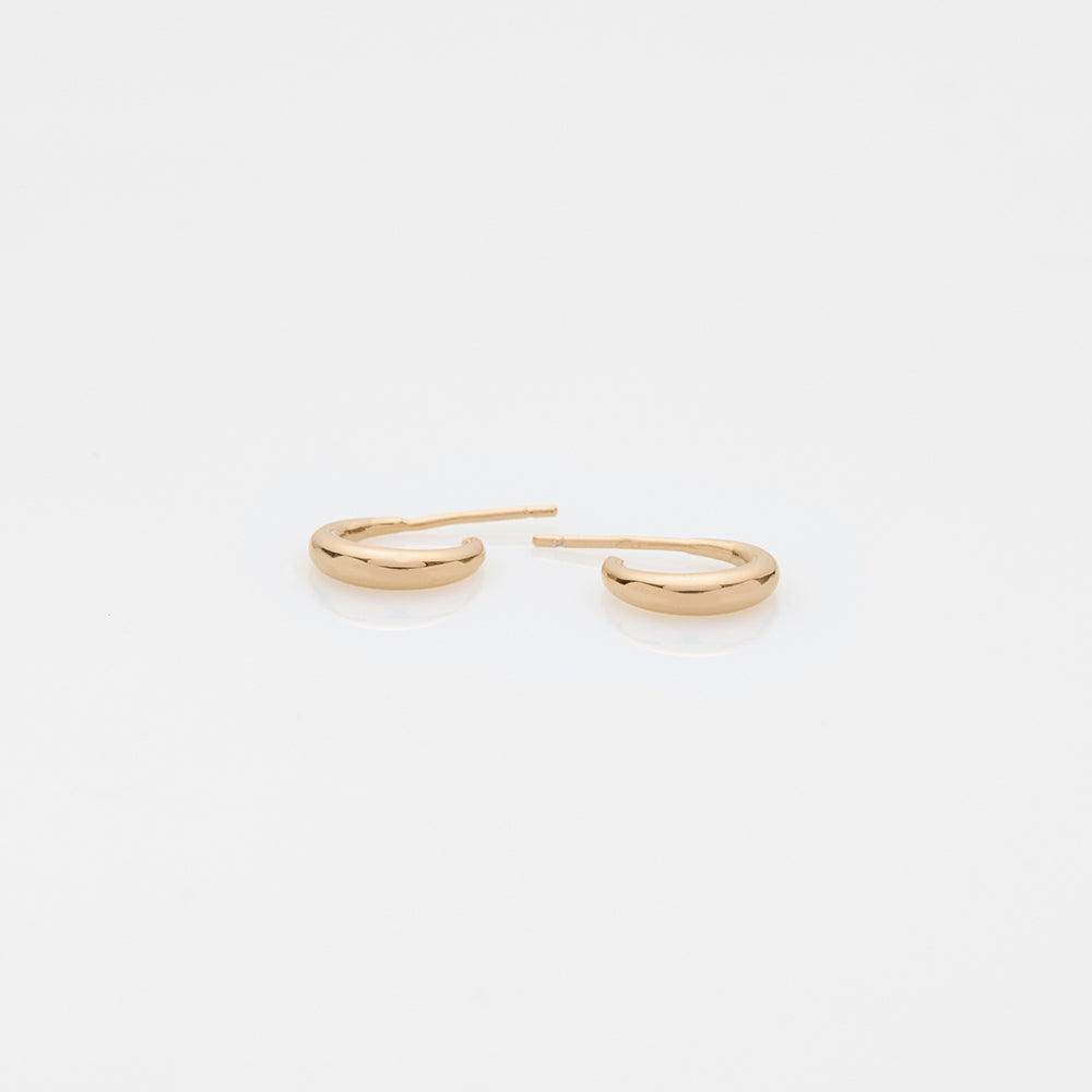 The crew Doris hoop earrings 14K yellow gold