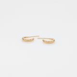 The crew Doris hoop earrings 14K yellow gold