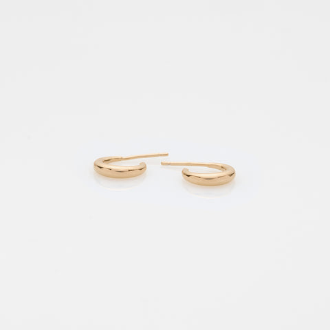 The crew Doris hoop earrings 14K yellow gold