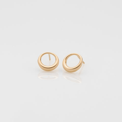 The crew Doris stud earrings 14K yellow gold