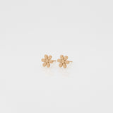 2021 Toy daisy stud earrings 14K yellow gold