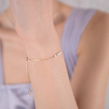 Free the pearls bracelet 14K yellow gold