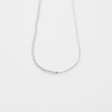 Free the pearls half anf half necklace silver