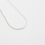 Free the pearls half anf half necklace silver