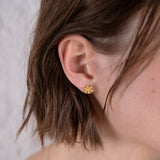 2021 Toy daisy stud earrings 14K yellow gold