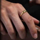 Oval ring gold