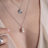 Sea & Sun pearl necklace silver