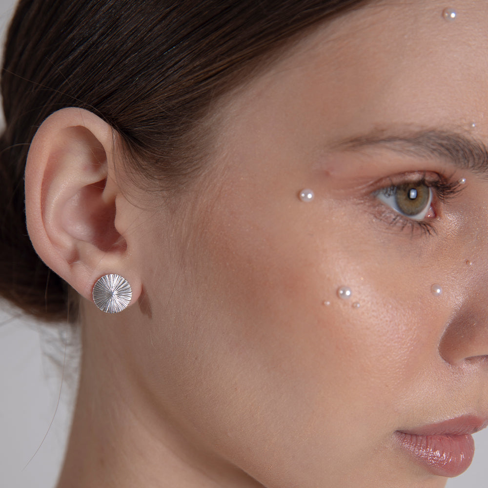 Sea & Sun sun stud earrings silver