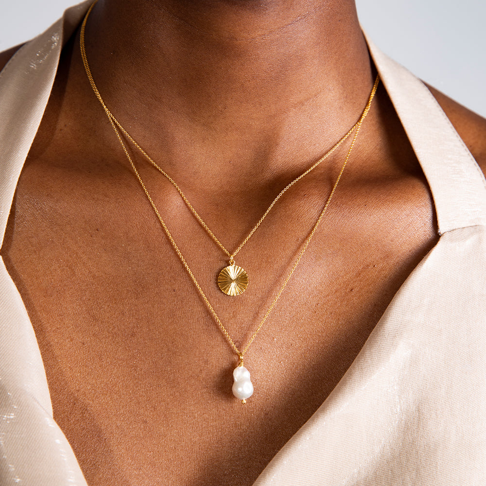 Sea & Sun sun necklace gold